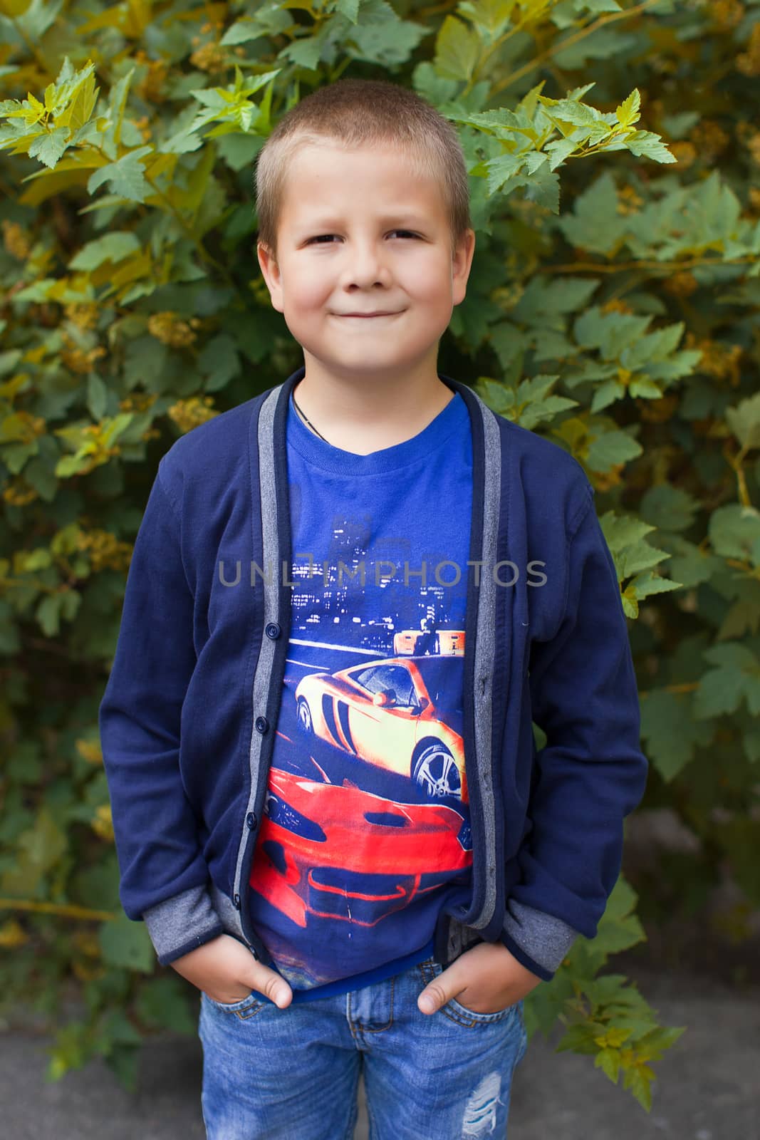 Portrait of a boy in nature by lanser314