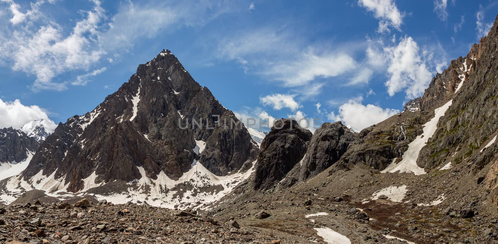 Beautiful view of a mountains landscape in Western Siberia, Altai mountains