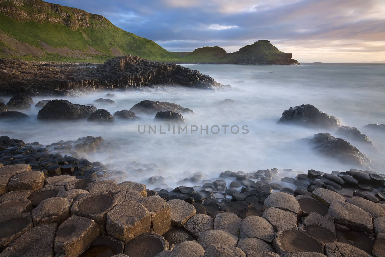 The Giants Causeway in County Antrim in Northern Ireland. A UNESCO World Heritage Site.