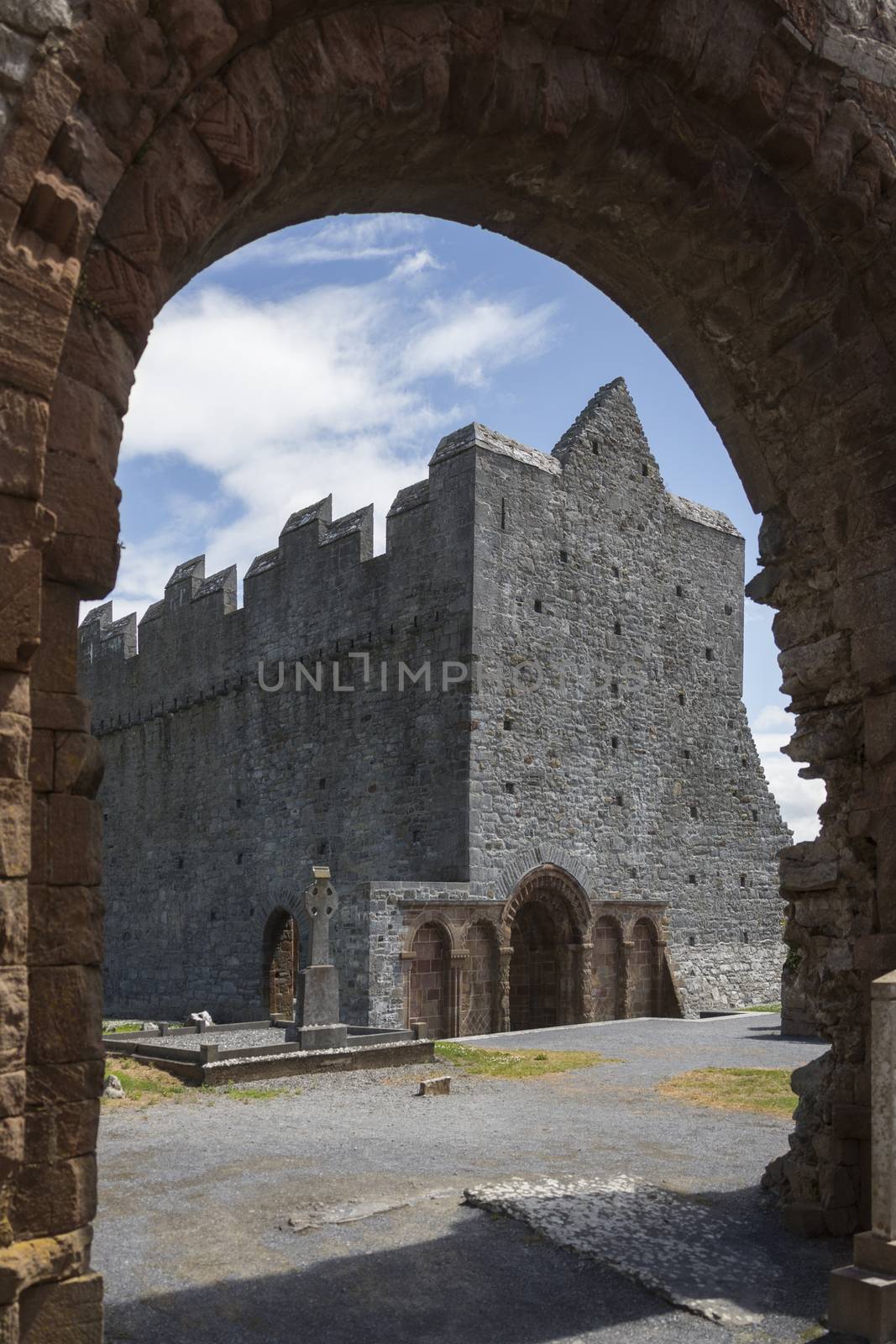 The ruins of Ardfert Cathedral in County Kerry in the Republic of Ireland. Ardfert was the site of a Celtic Christian monastery reputedly founded in the 6th century by Saint Brendan.