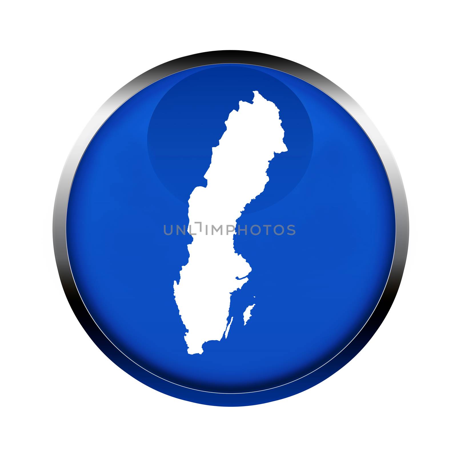 Sweden map button in the colors of the European Union.