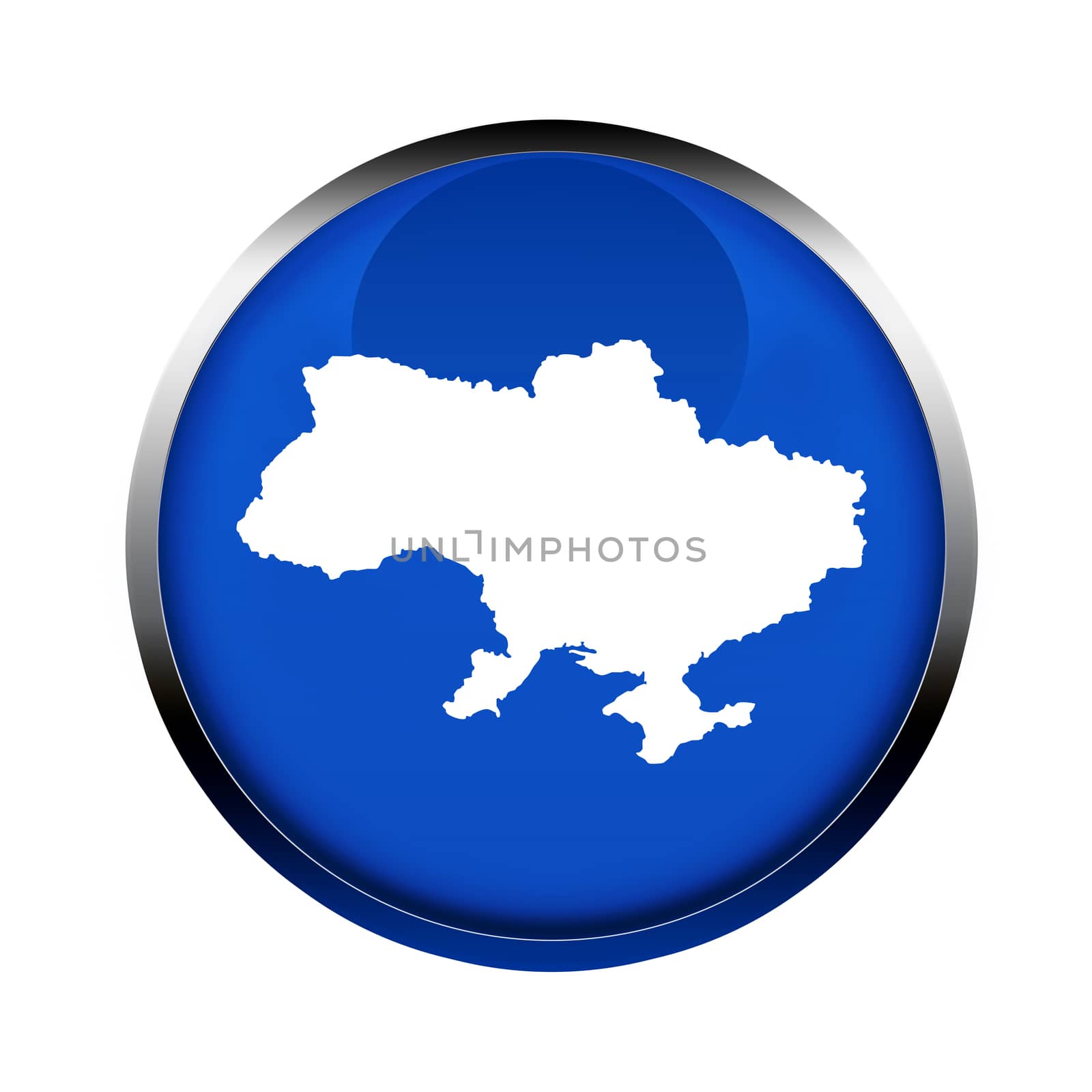 Ukraine map button in the colors of the European Union.