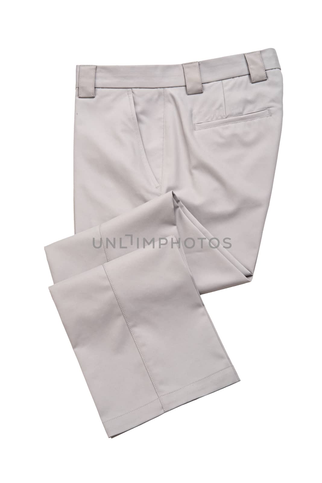 Pants Trousers for Man Gray Color on White Background