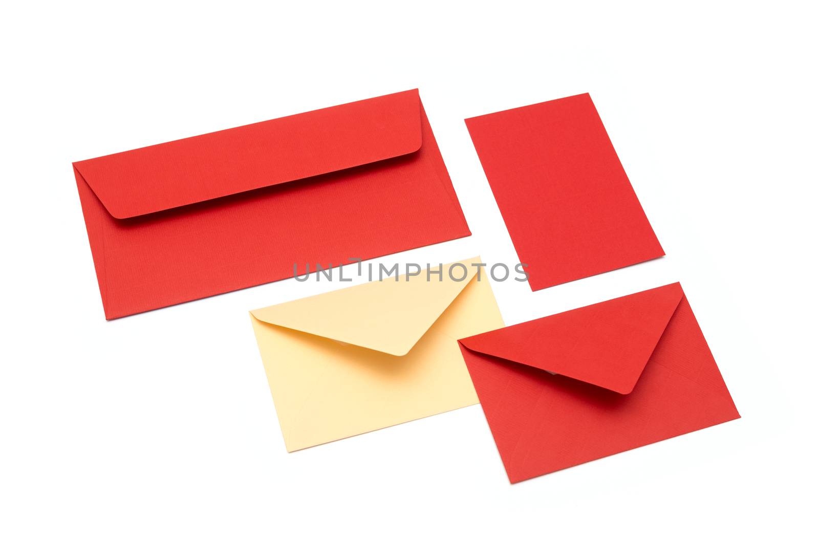 Red envelope on a white background by DNKSTUDIO