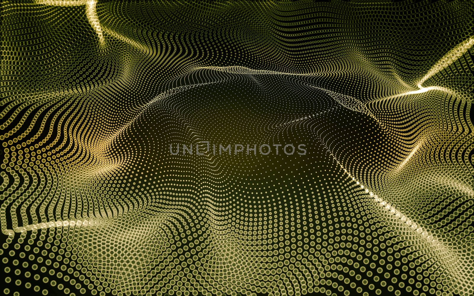 Abstract polygonal space low poly dark background with connecting dots and lines. Connection structure. 3d rendering