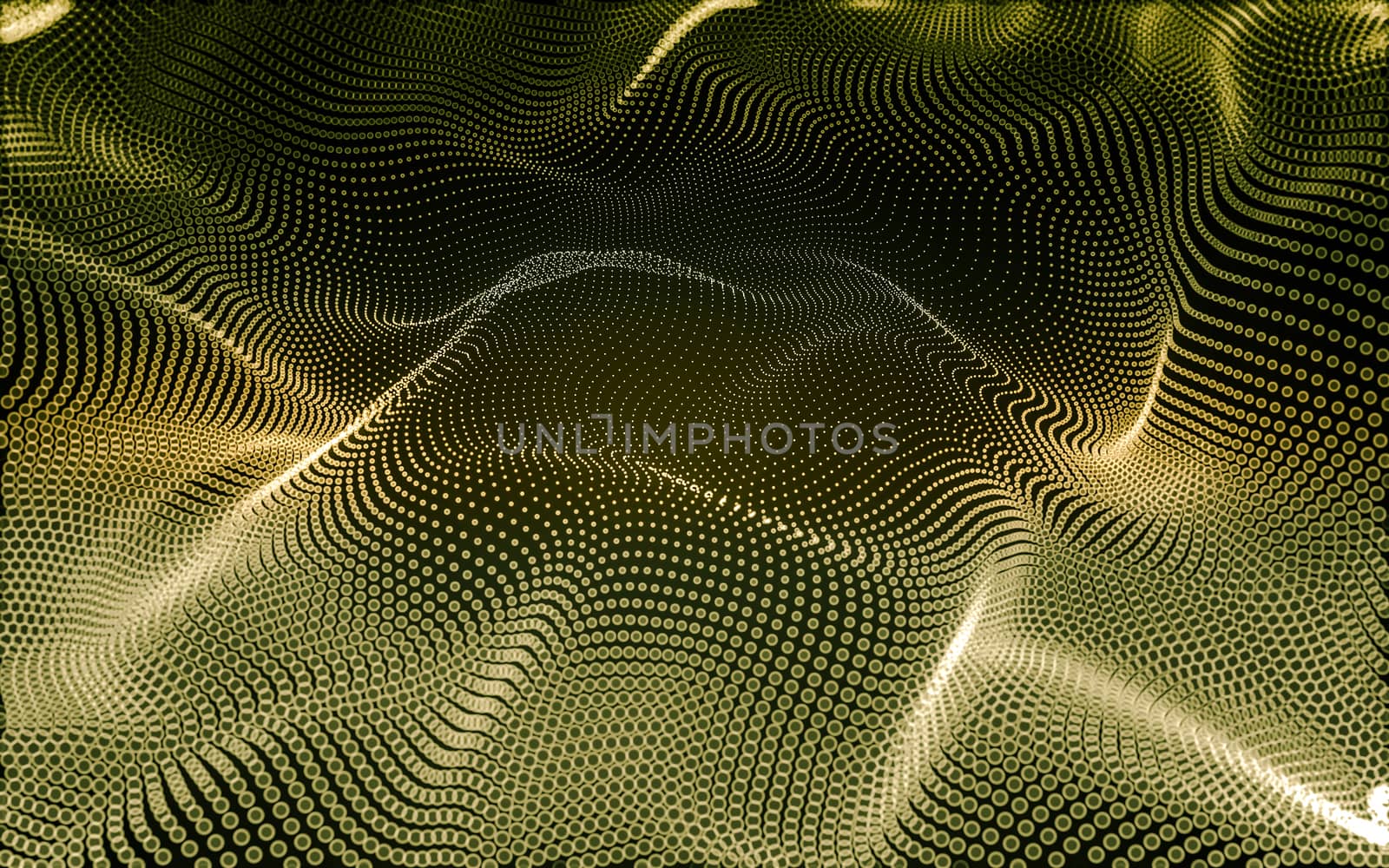 Abstract polygonal space low poly dark background with connecting dots and lines. Connection structure. 3d rendering