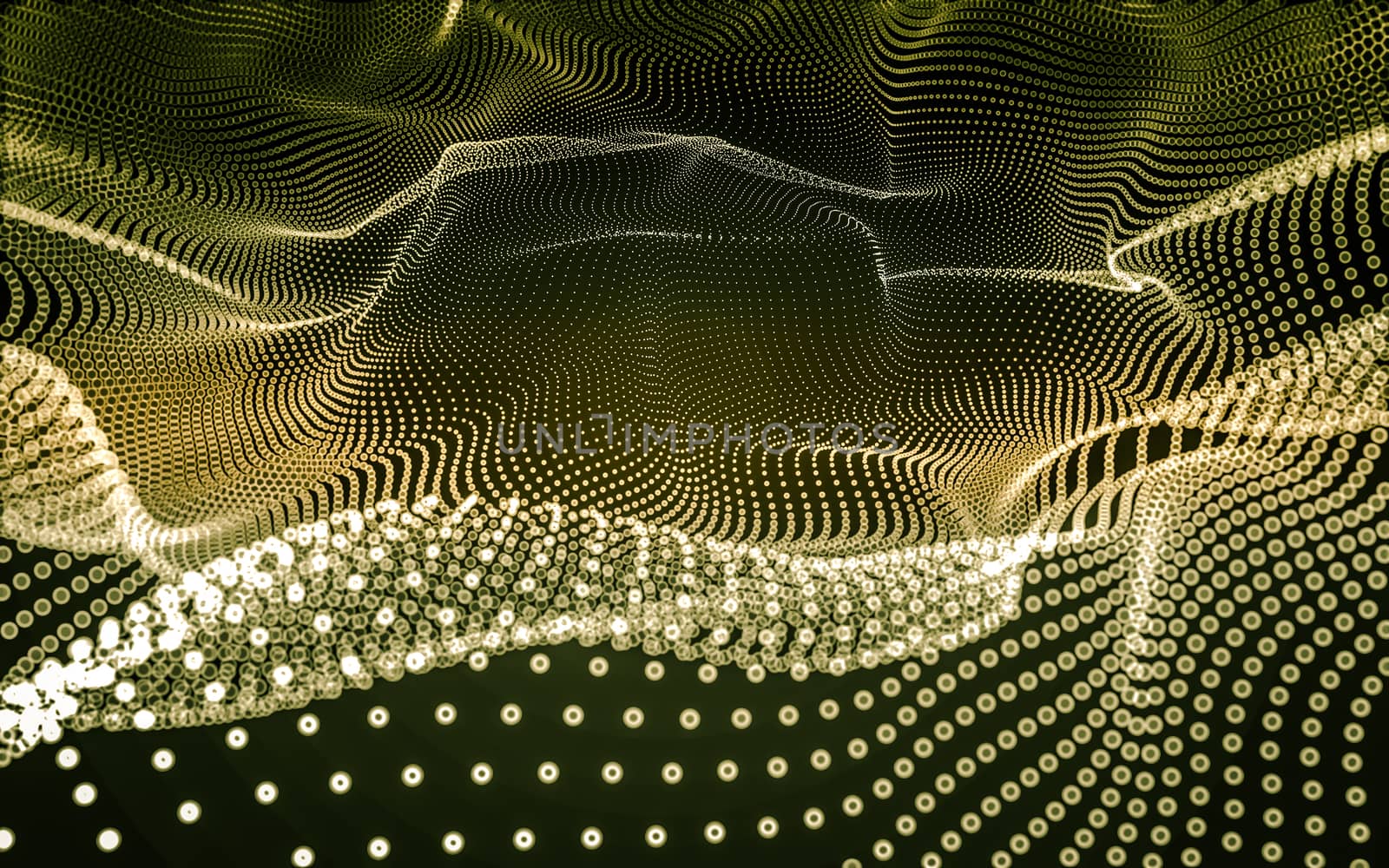 Abstract polygonal space low poly dark background, 3d rendering by teerawit