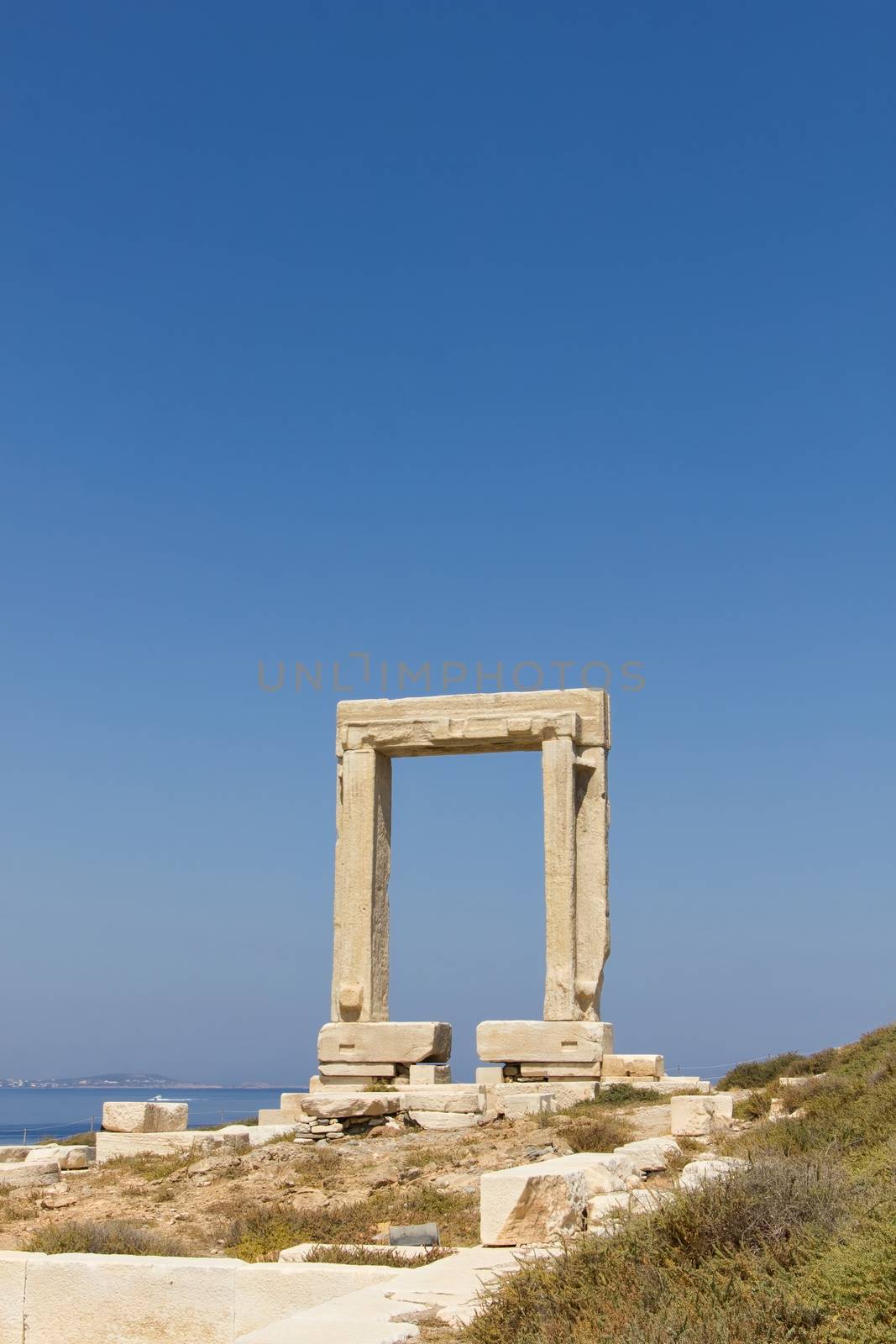 The "Portara", the lintel of Lygdamis Temple of Apollo at Naxos