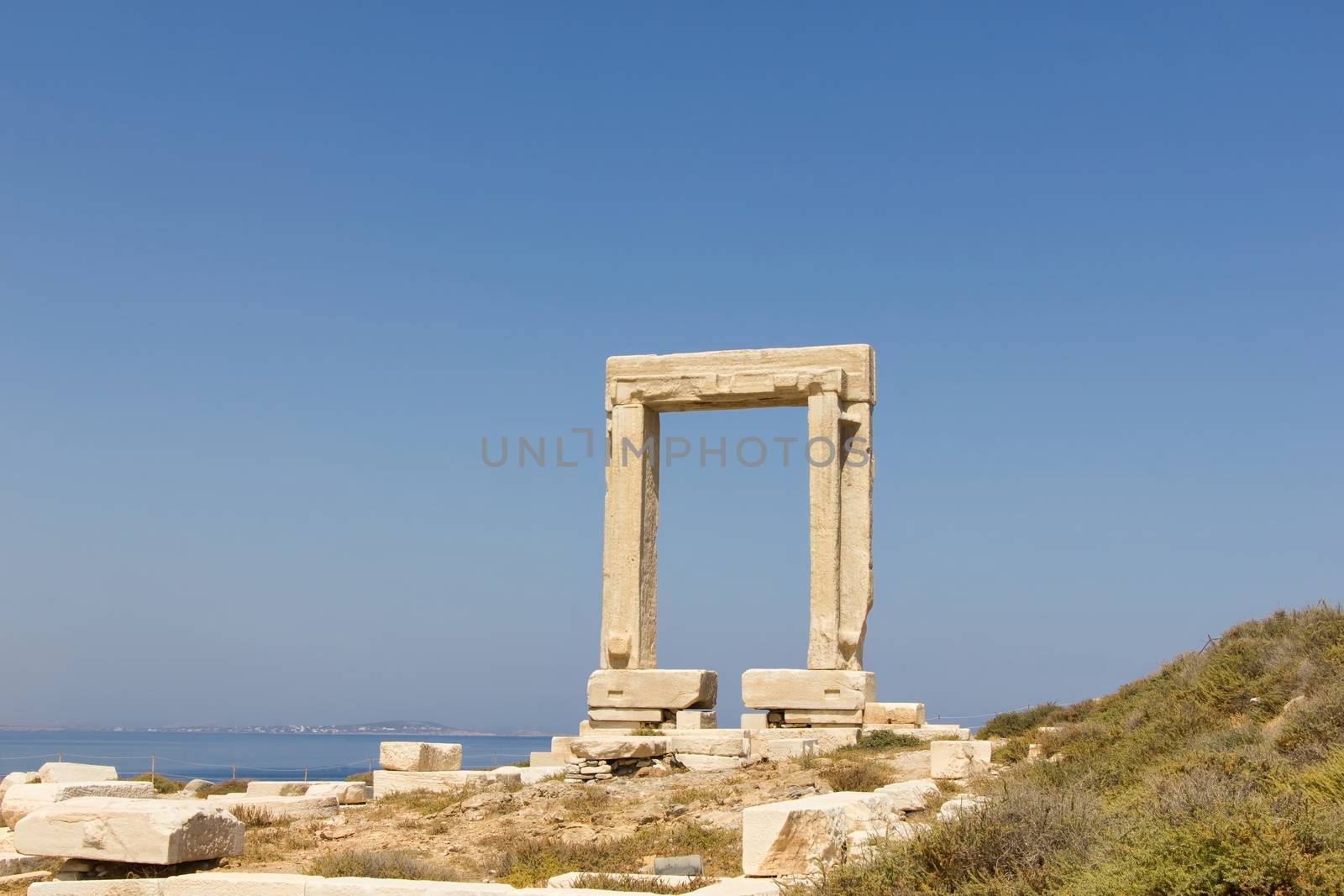 The "Portara", the lintel of Lygdamis Temple of Apollo at Naxos
