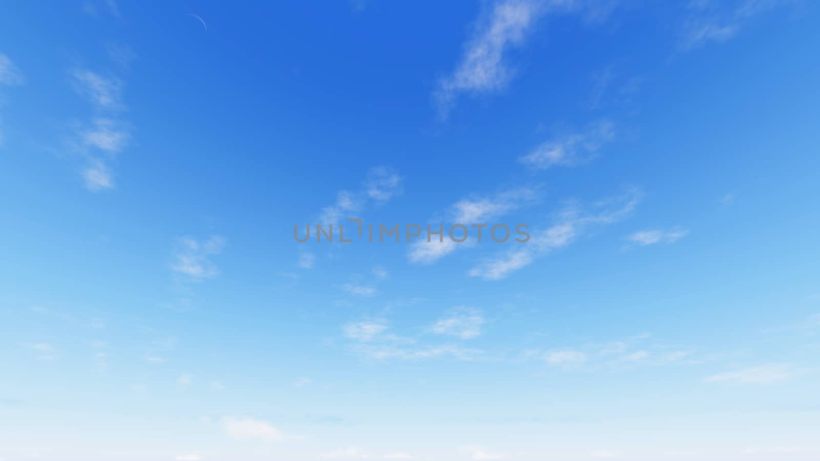 Cloudy blue sky abstract background, blue sky background with tiny clouds, 3d rendering

