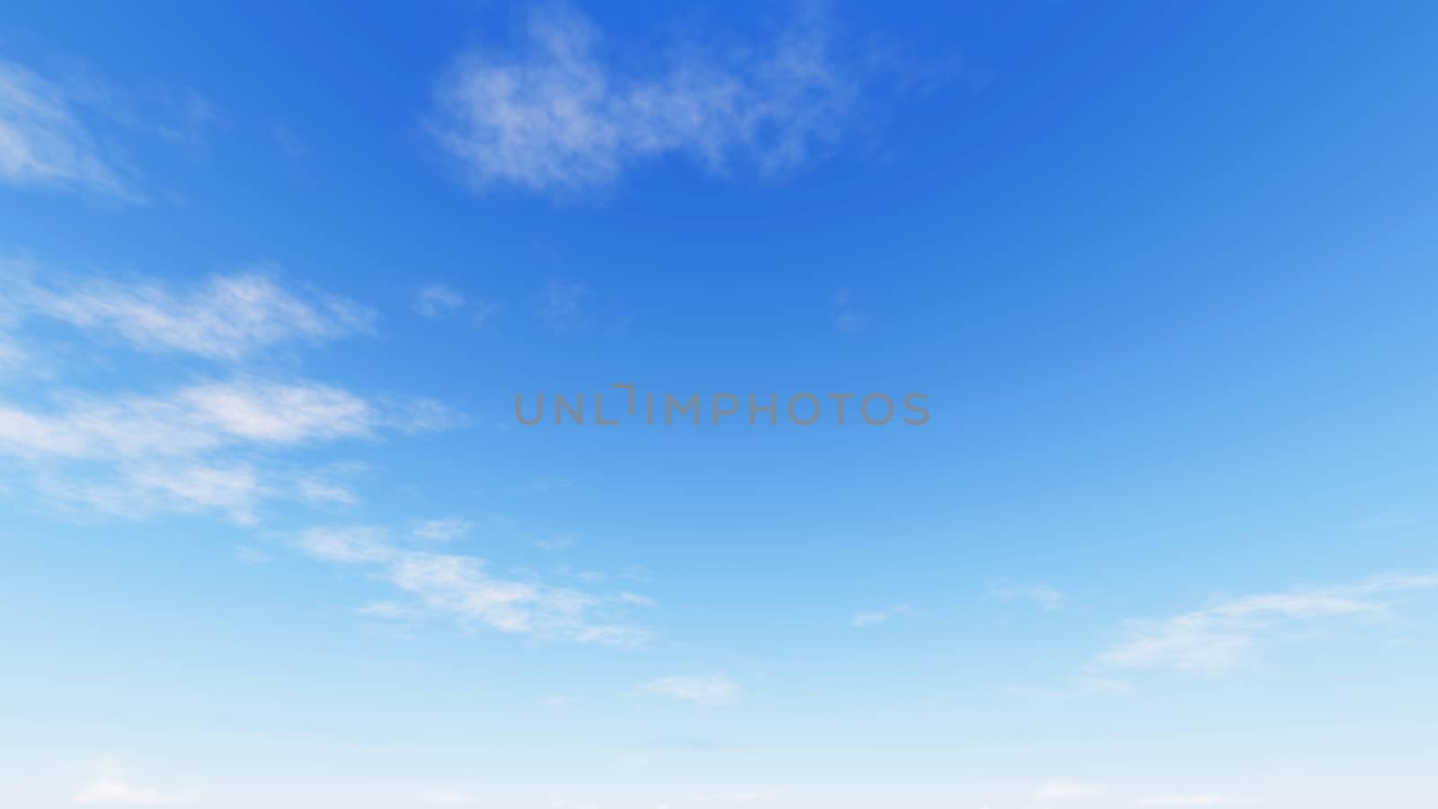 Cloudy blue sky abstract background, blue sky background with tiny clouds, 3d rendering

