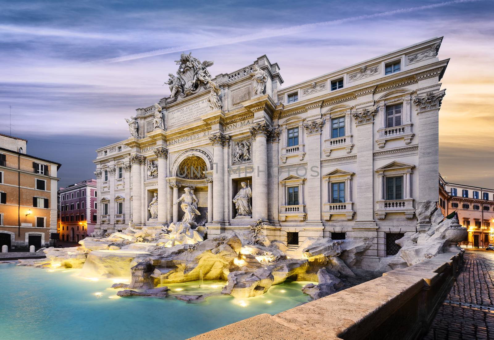 Fountain di Trevi in Rome, Italy by ventdusud