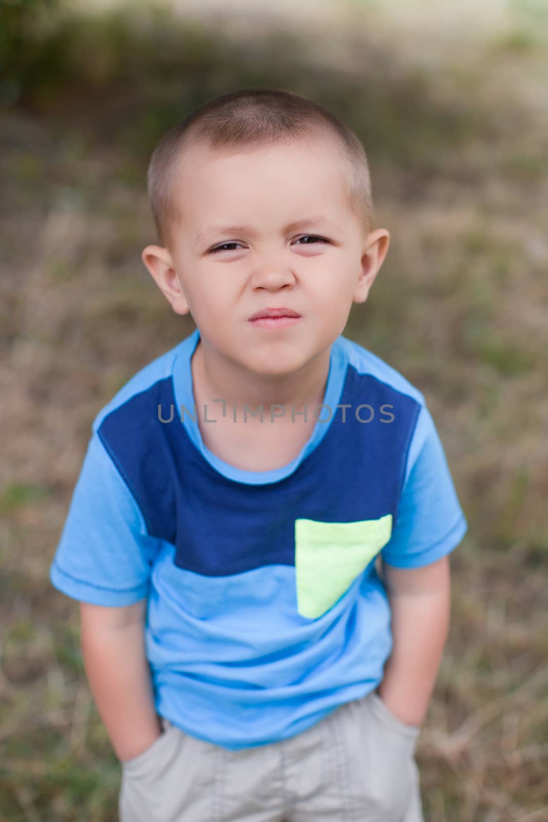 Portrait of a boy with short hair