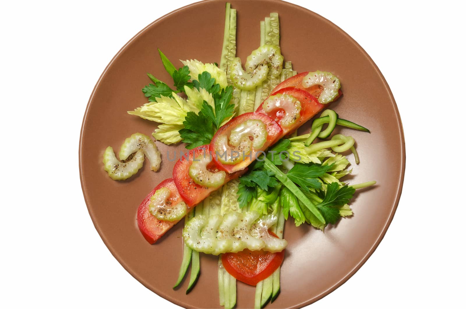Dish with the thread from vegetables by Gaina