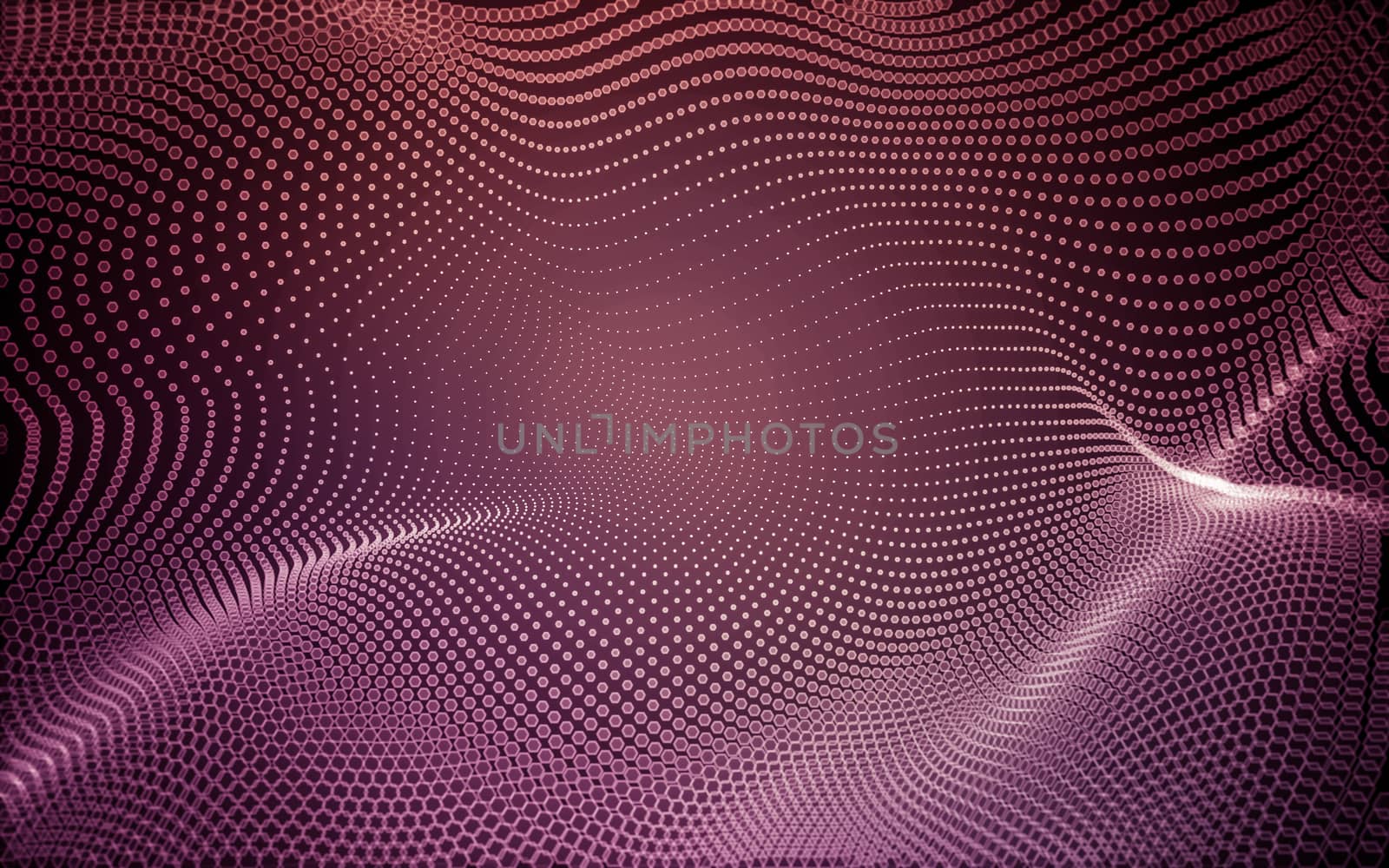 Abstract polygonal space low poly dark background, 3d rendering by teerawit