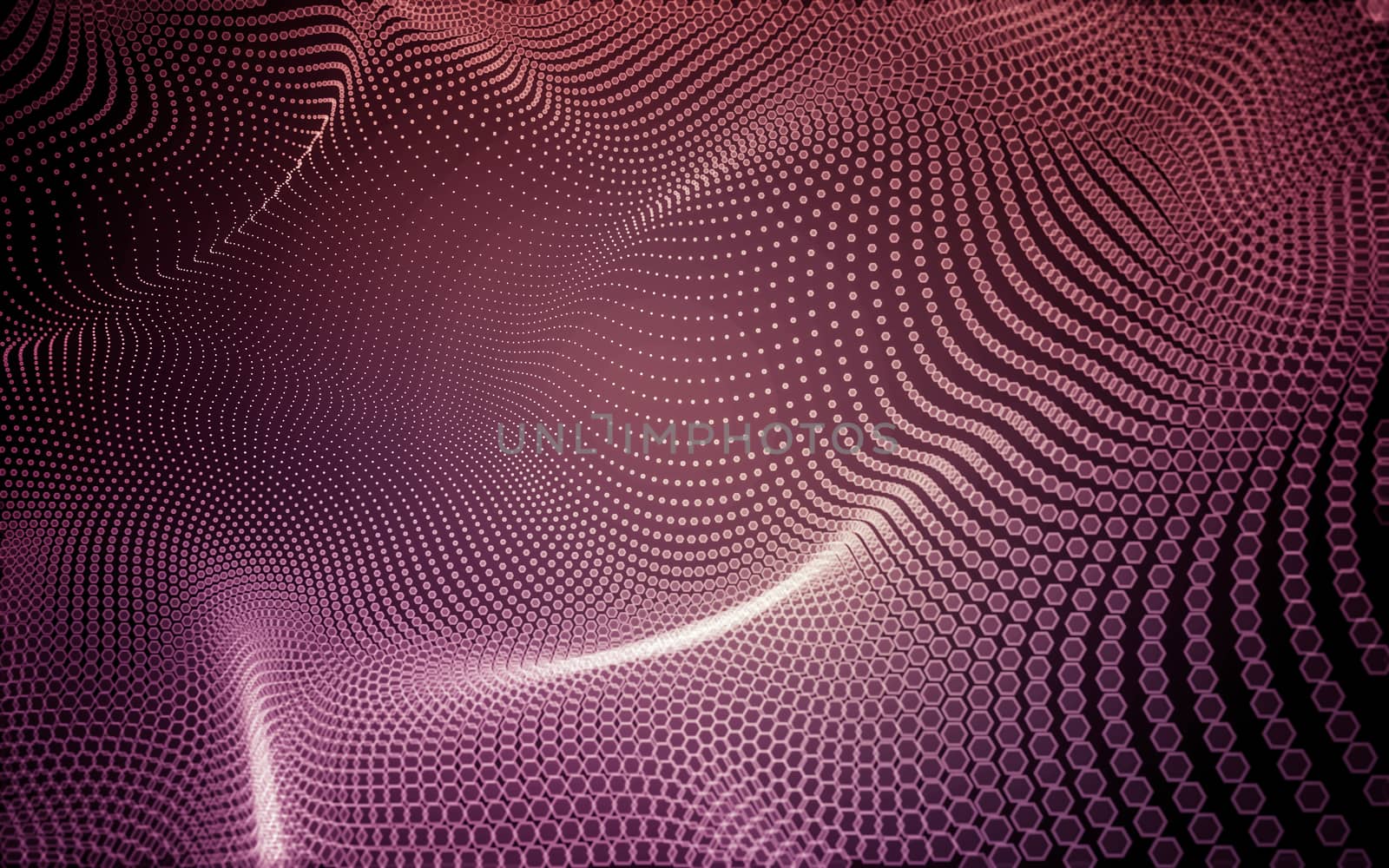 Abstract polygonal space low poly dark background with connecting dots and lines. Connection structure. 3d rendering