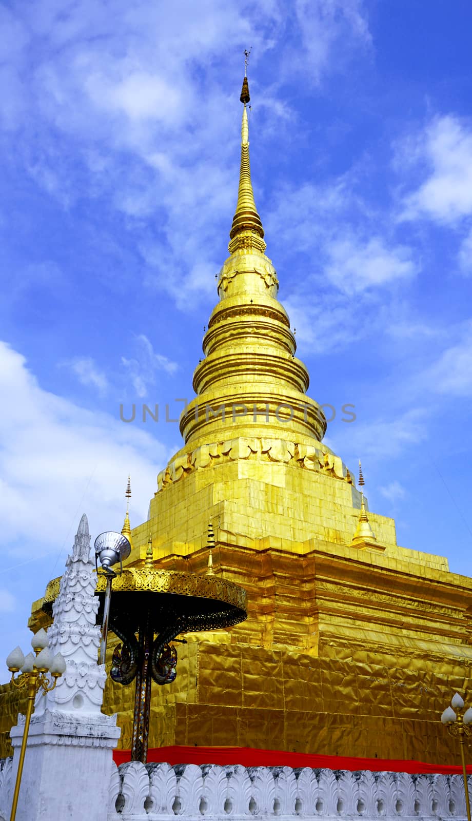 Pagoda in Temple, nan, Thailand by polarbearstudio