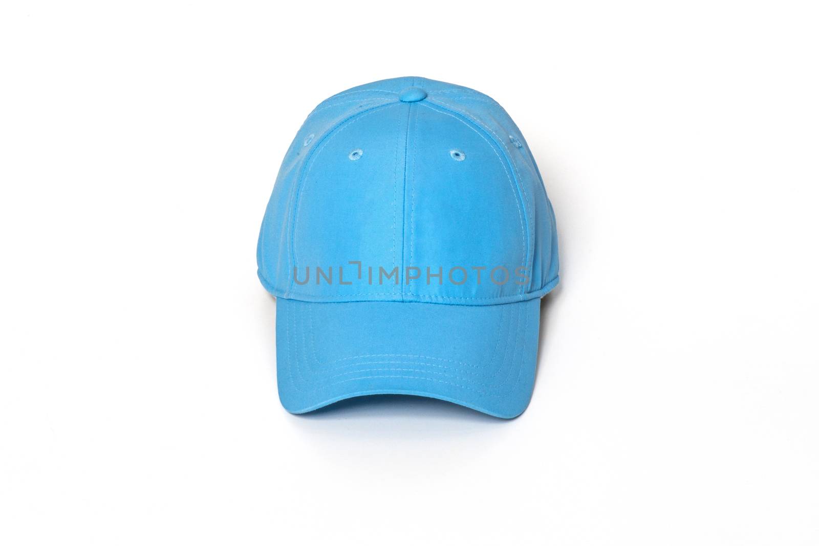 Light blue adult golf or baseball cap  by praethip