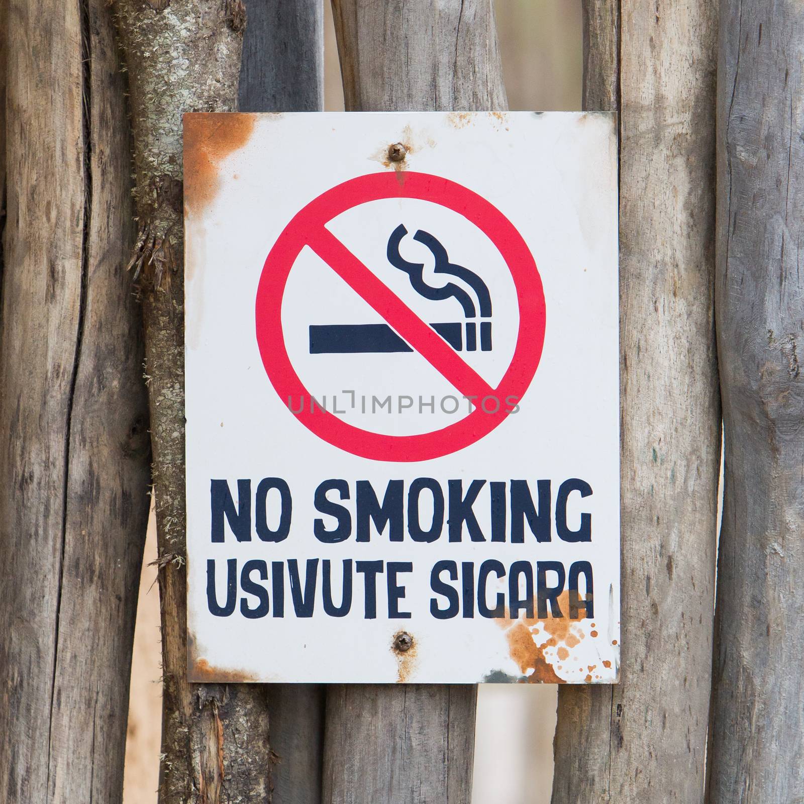 Old no smoking sign by michaklootwijk