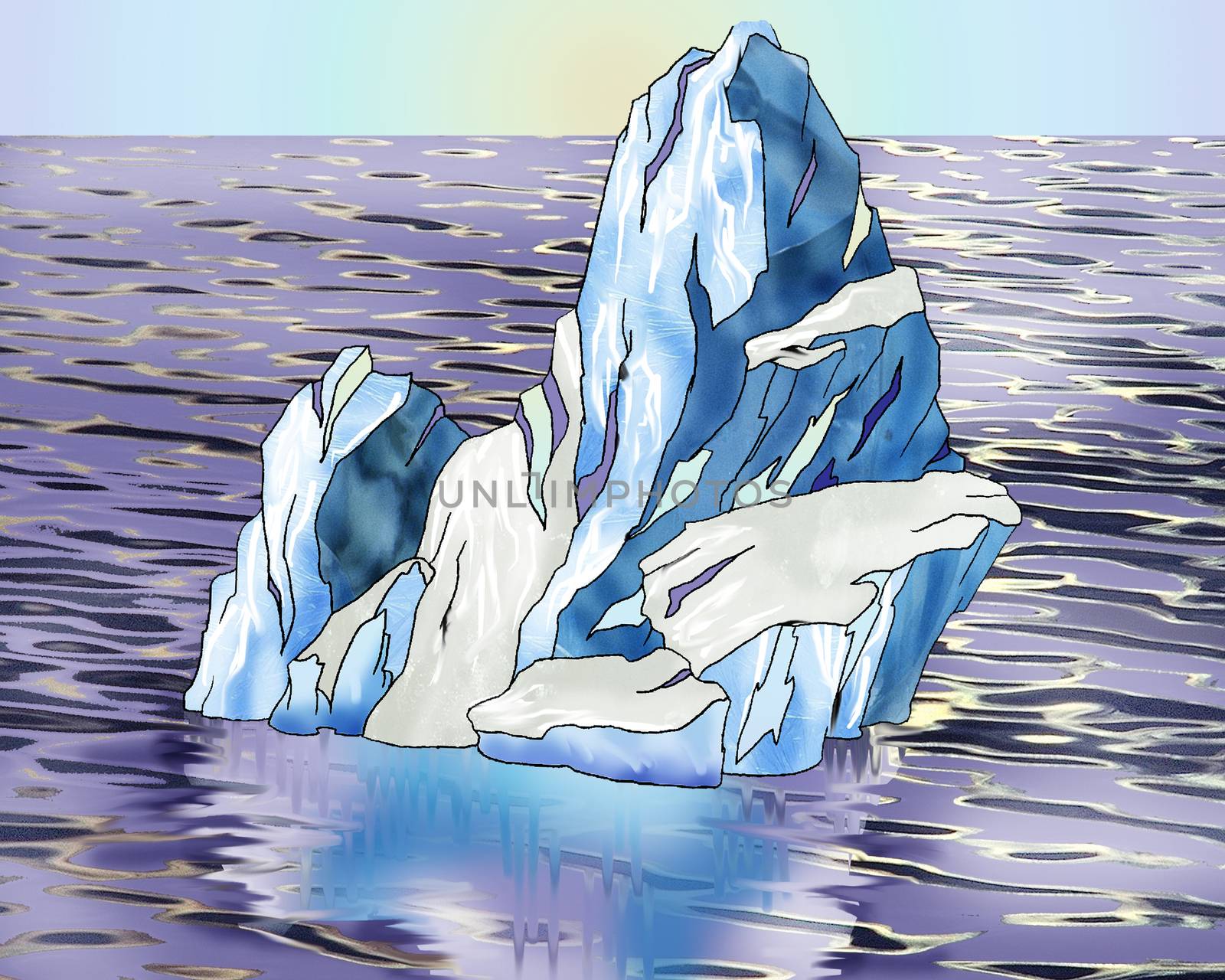 Iceberg in a Ocean by Multipedia