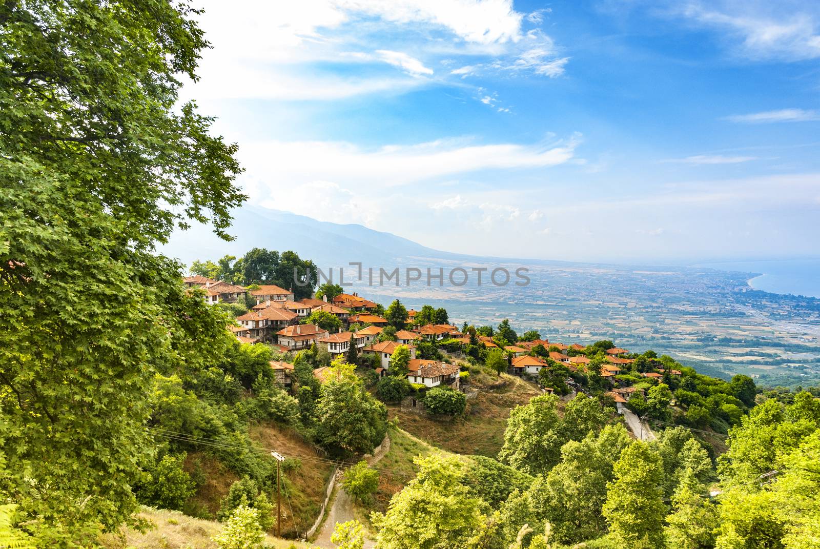 Old Platamonas village, tourist destination in the Olympus Mountain region of Greece.