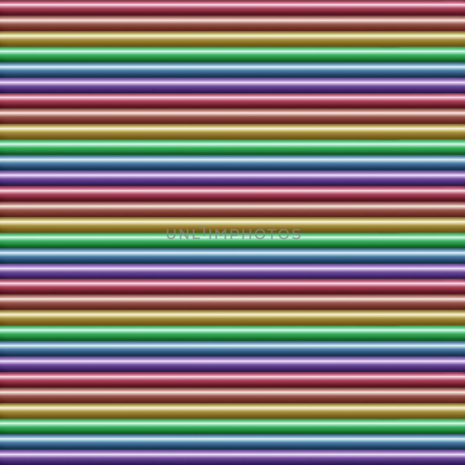 Horizontal multicolored tube background texture seamlessly tileable