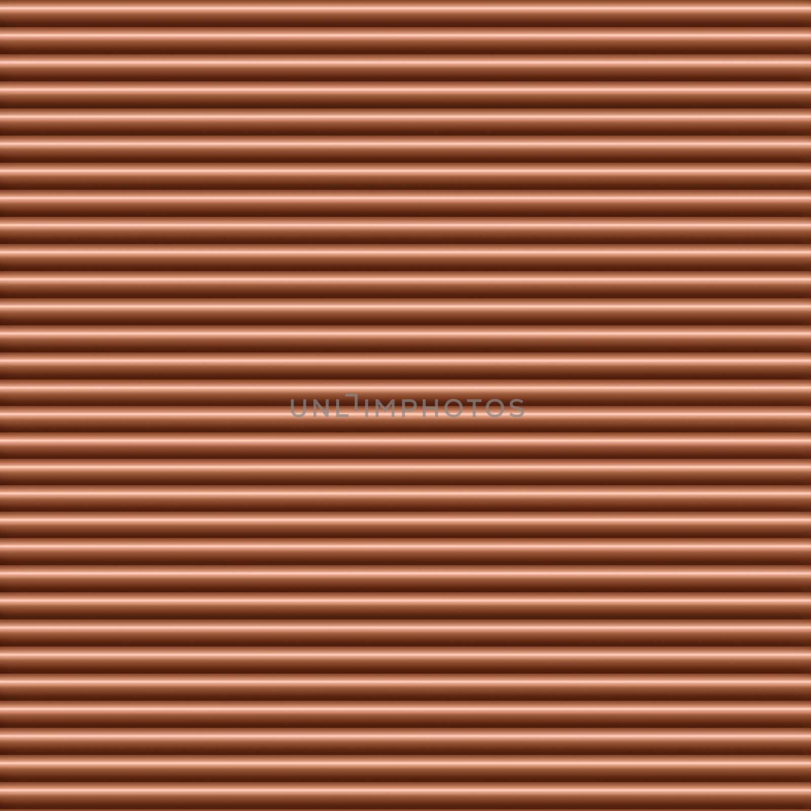 Copper horizontal tubing background texture seamlessly tileable