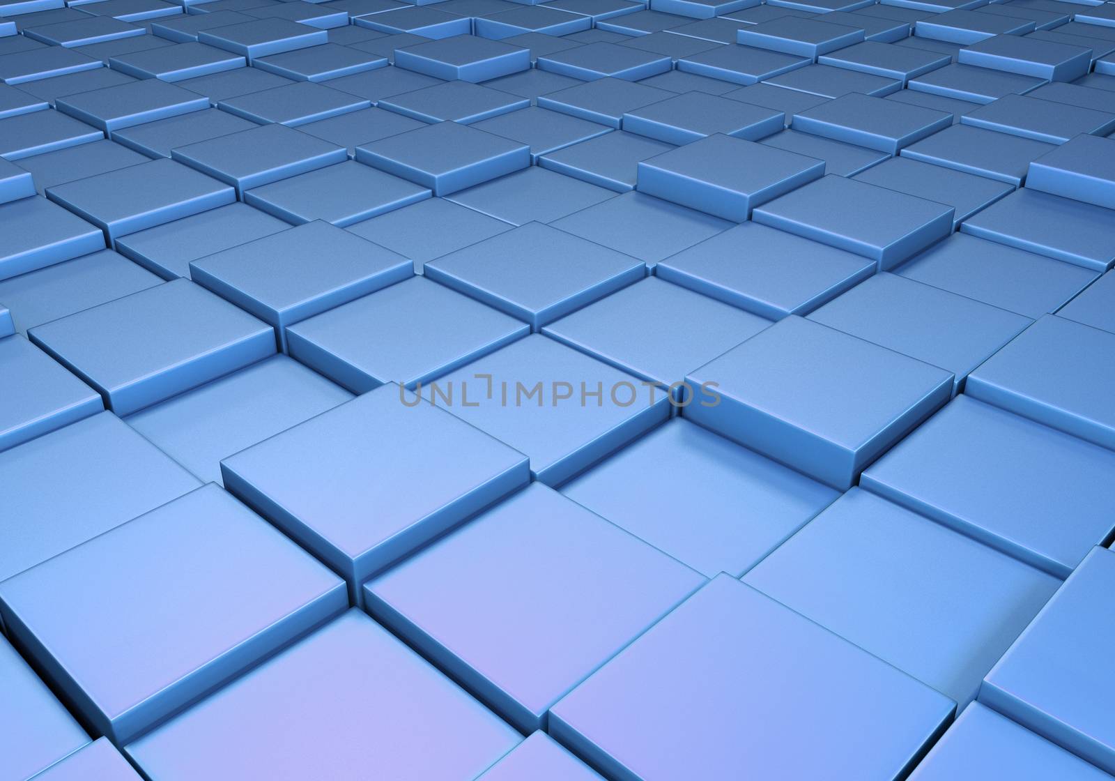 Field of uneven blue tiles by Balefire9