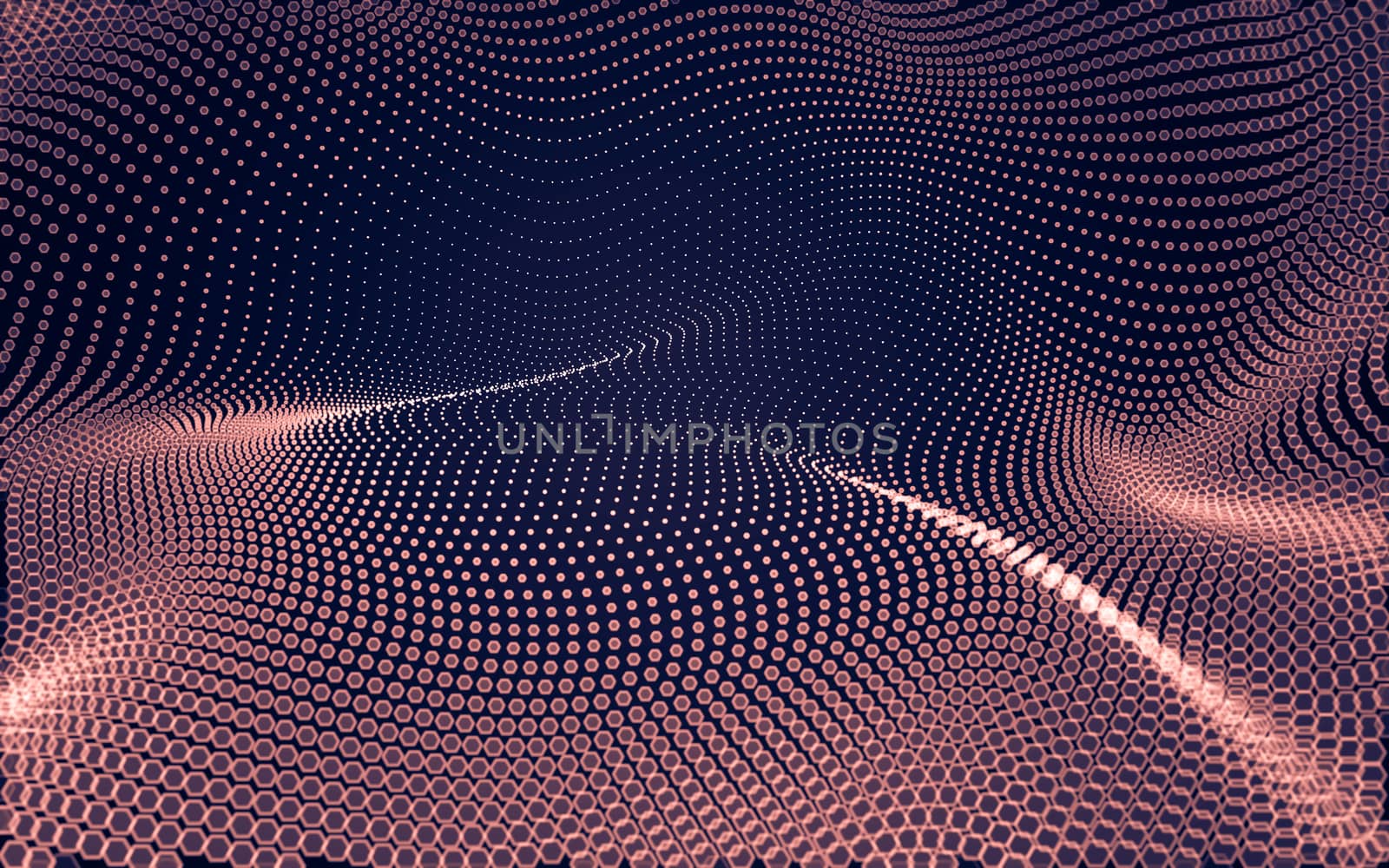 Abstract polygonal space low poly dark background with connecting dots and lines. Connection structure. 3d rendering