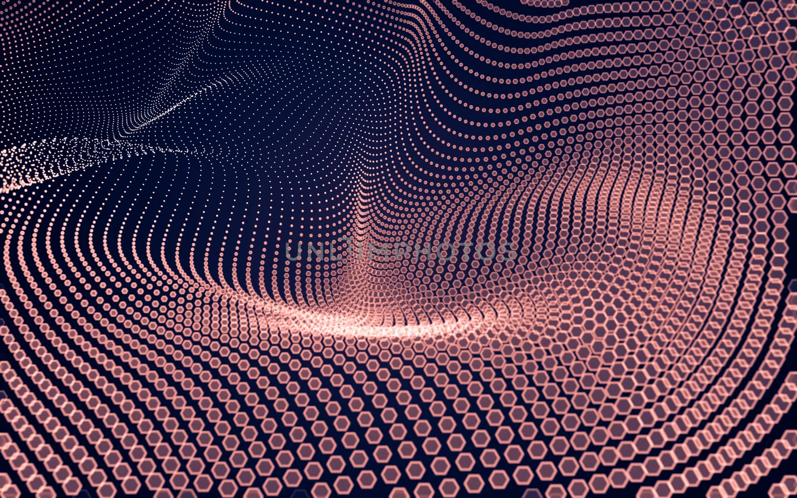 Abstract polygonal space low poly dark background with connecting dots and lines. Connection structure. 3d rendering