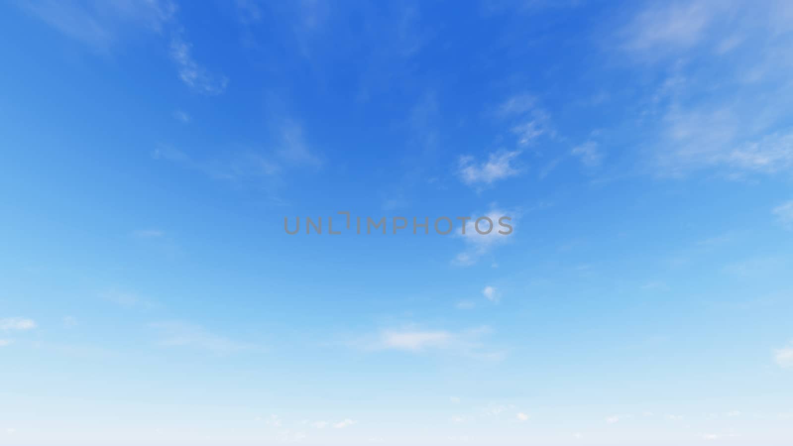 Cloudy blue sky abstract background, blue sky background with tiny clouds, 3d rendering

