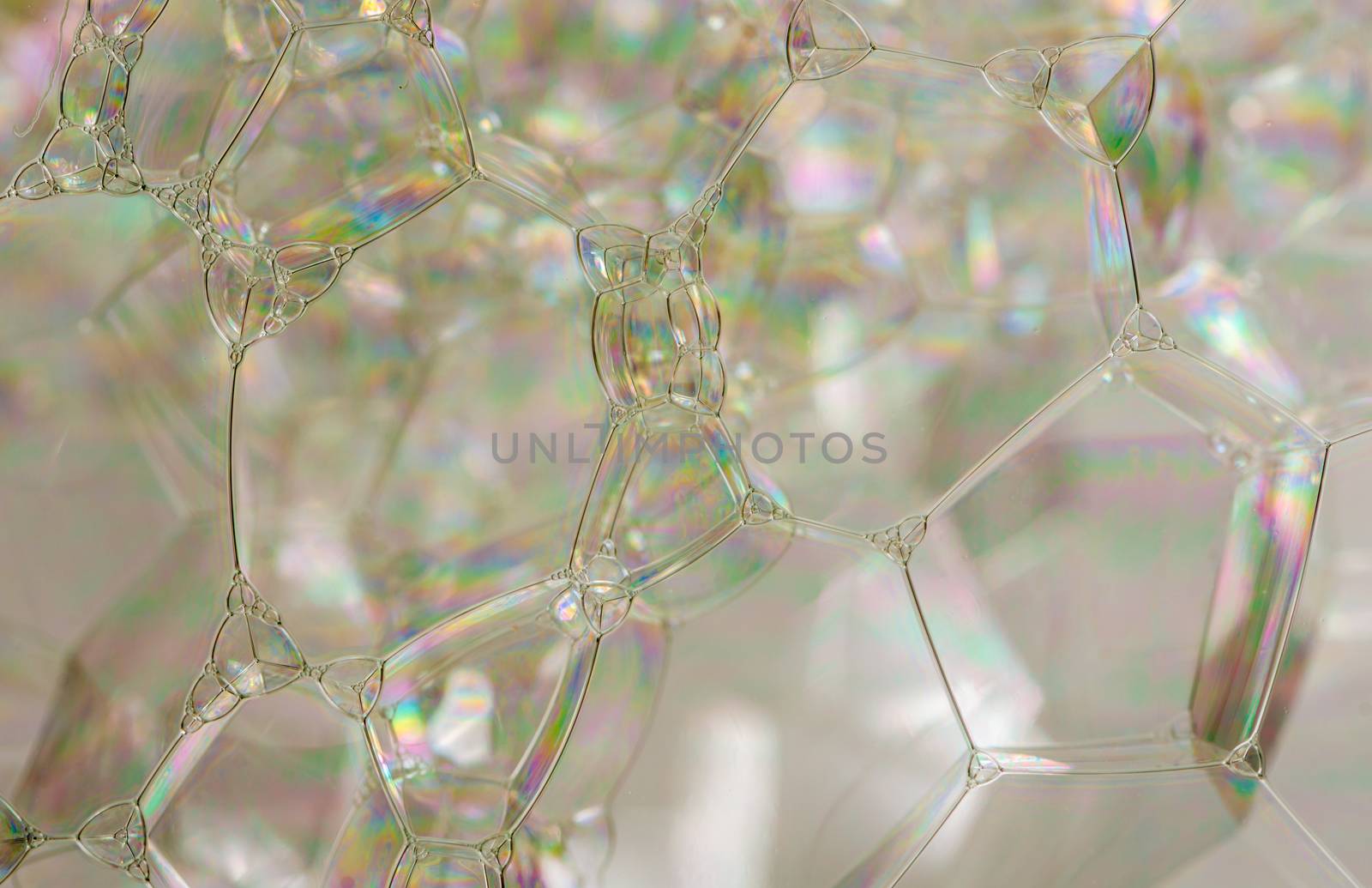 Macro of beautiful bubble in studio shot