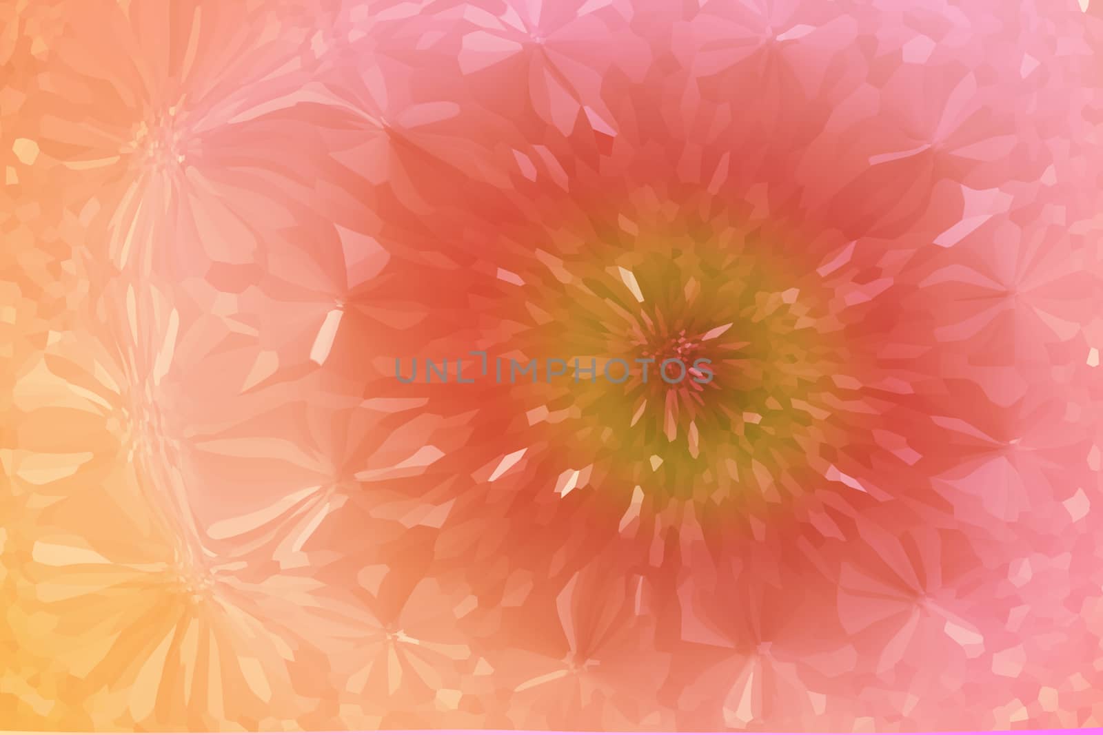 Lovely abstract blossom flower shape in sweet pastel colour