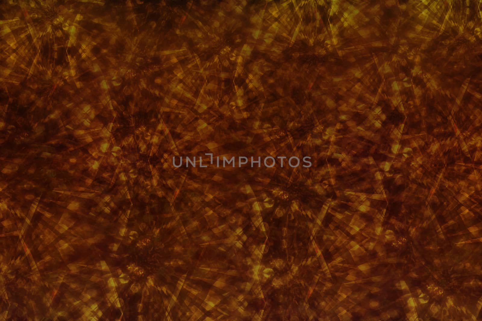 Classic vintage abstract amber glitter flower or firework sparkle bokeh background