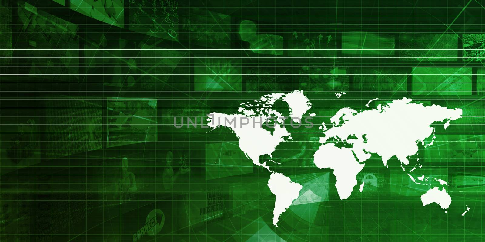 International Logistics and Supply Chain Concept Background