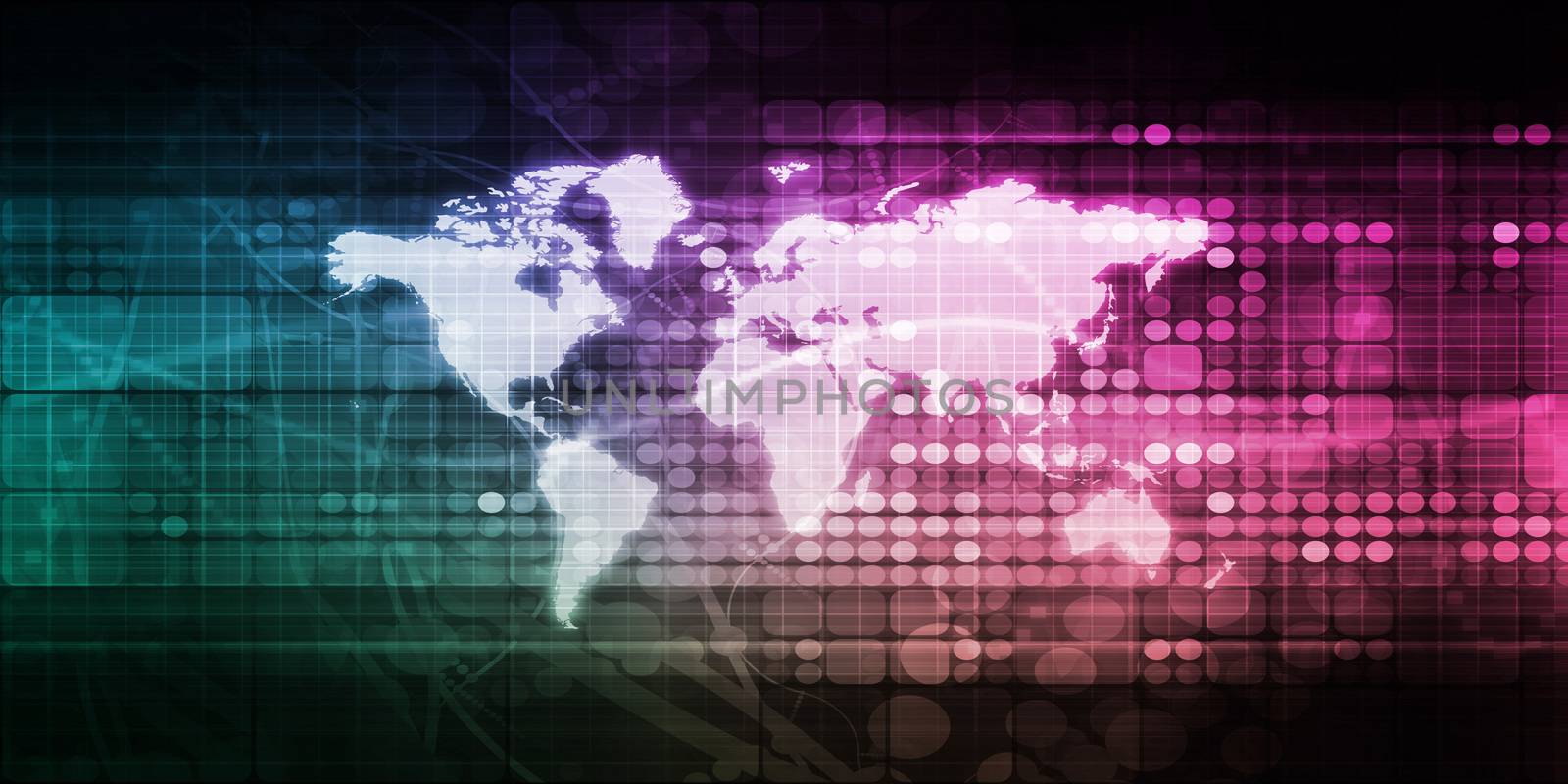 Global Network Connection and Integrated System art