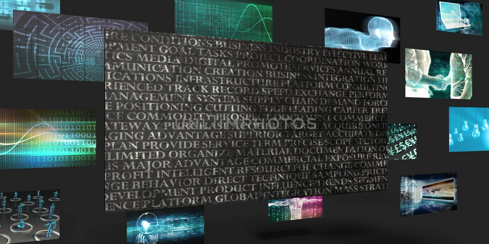Company Vision Sales and Marketing Abstract Concept