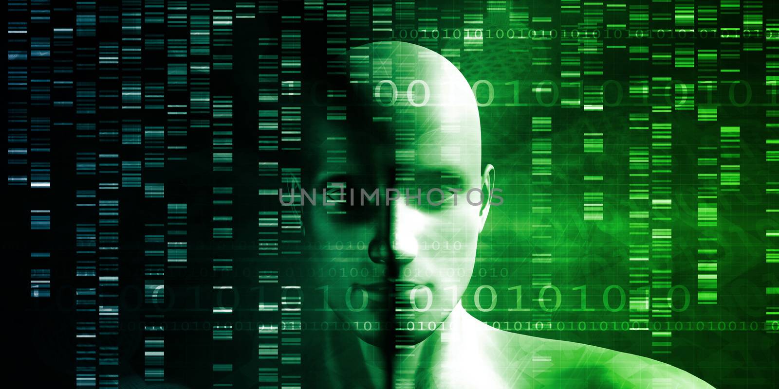 Scientific Research and Genetic DNA Science Concept