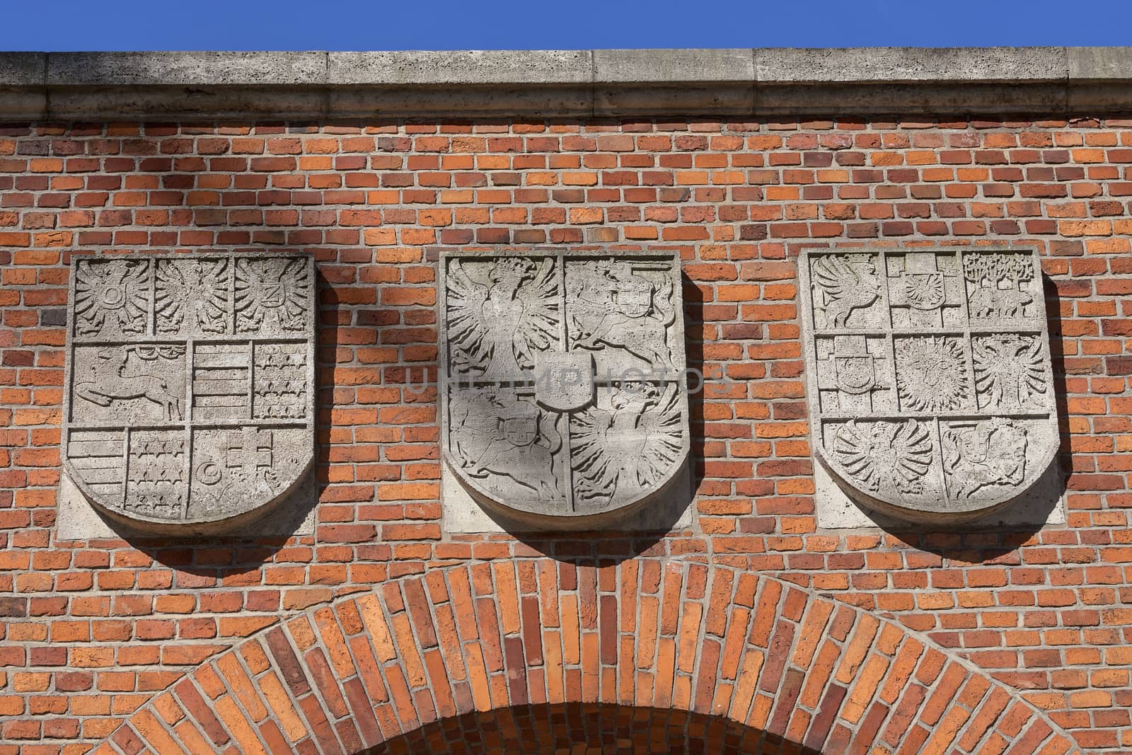 Details of Heraldic Gate to Wawel Royal Castle  Krakow, Poland by mychadre77