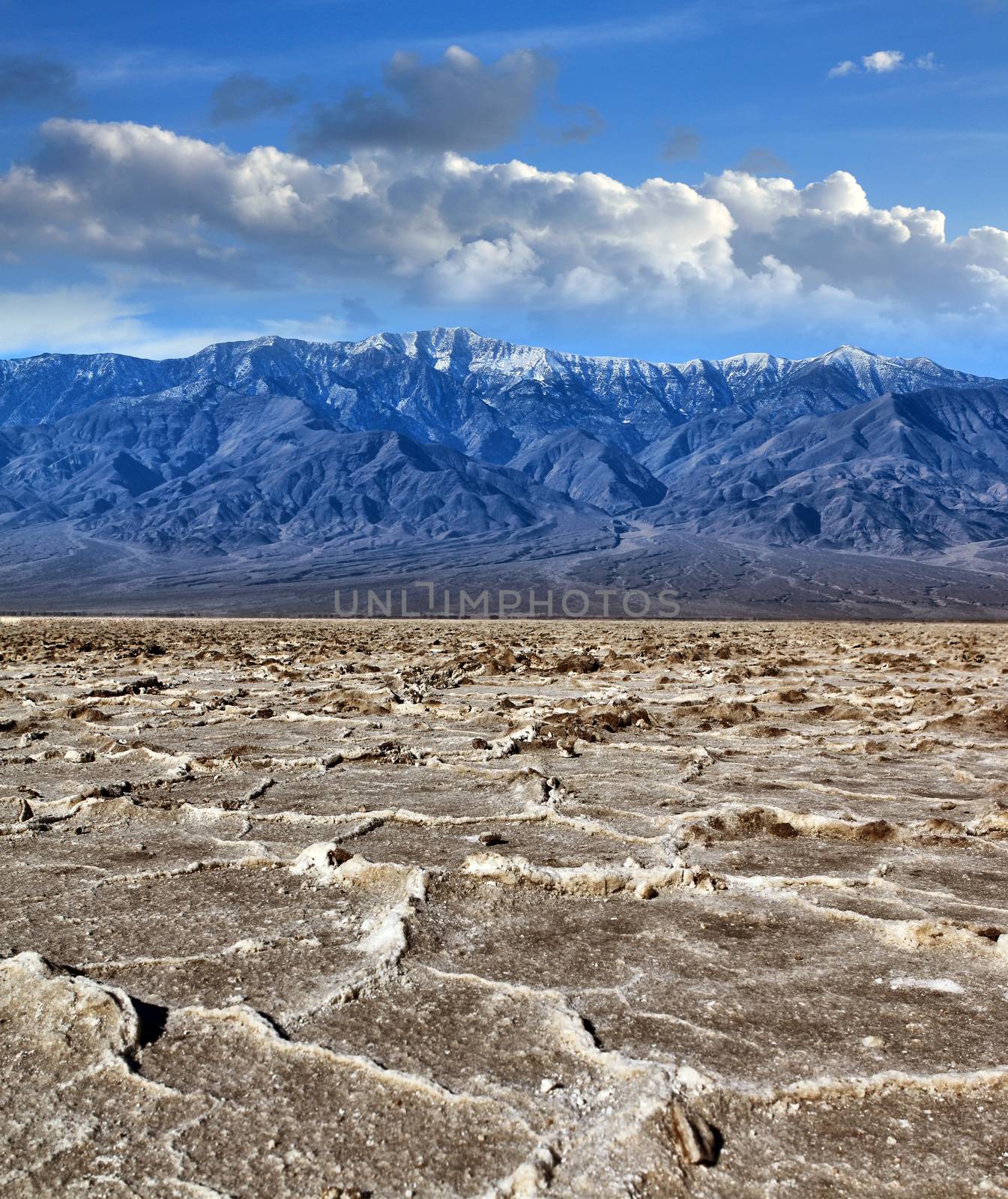 Bad water, deepest point in the USA, Saltsee mixed with minerals in the Desert Valley, deeper than sea level