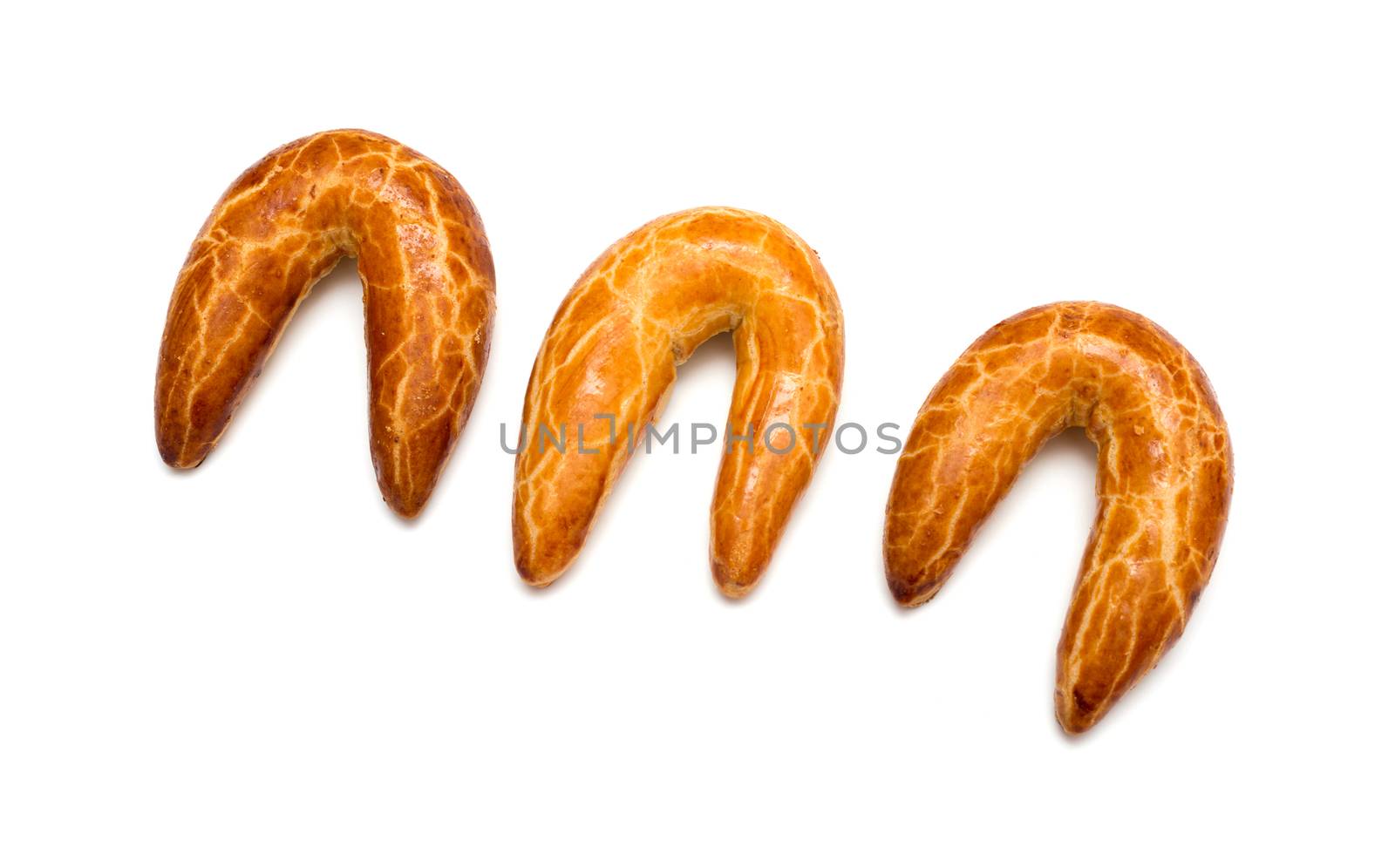Fresh Bagels Isolated on a White Background by DNKSTUDIO