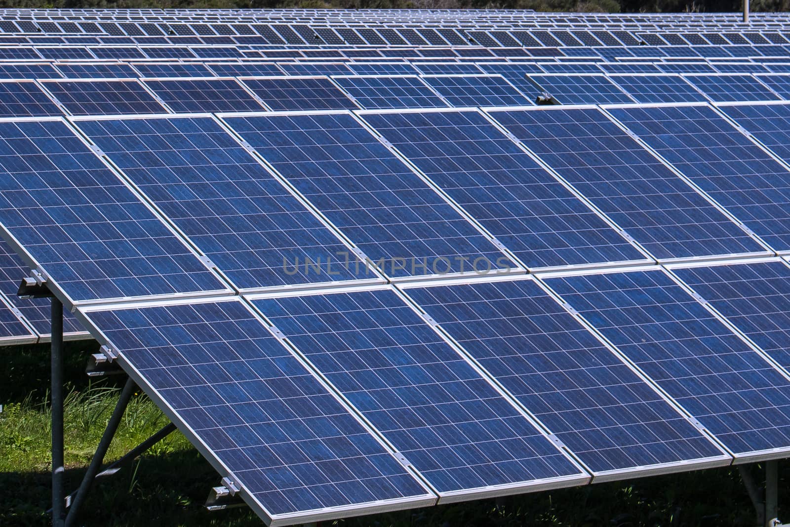 Solar panel produces green, enviromentaly friendly energy from the sun.