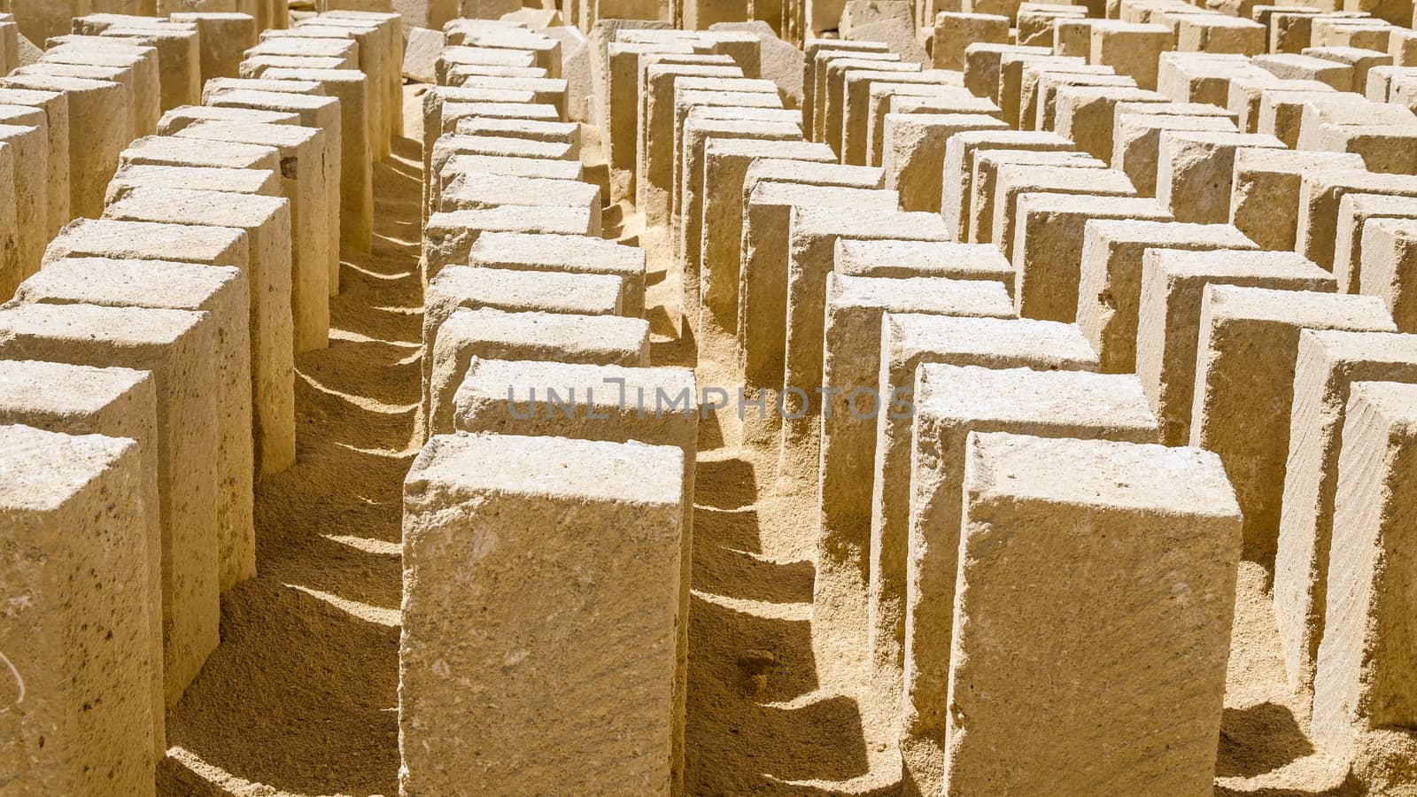 Tufa blocks in a stone quarry by alanstix64