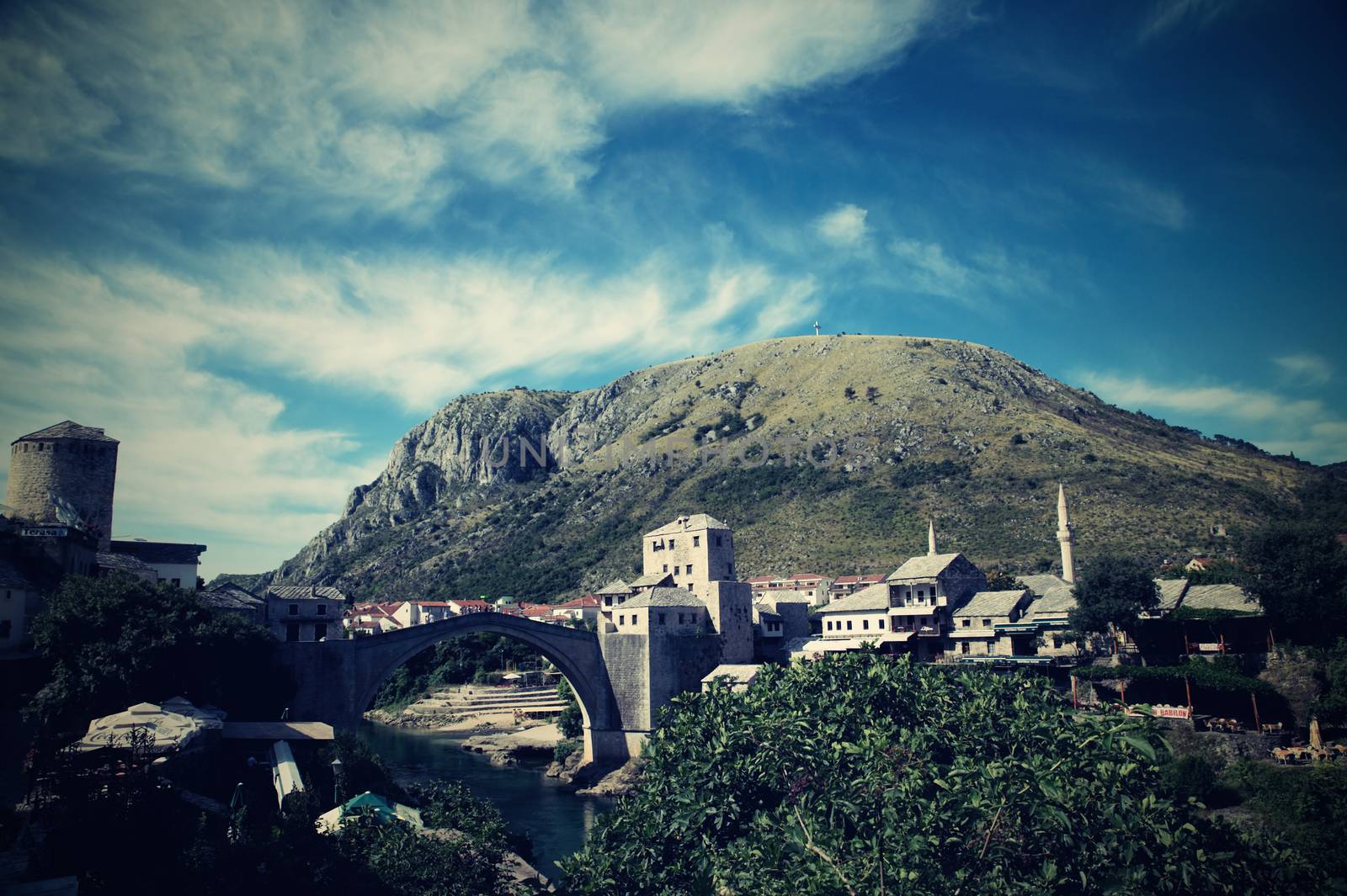 nice old bridge in Mostar - protected by UNESCO