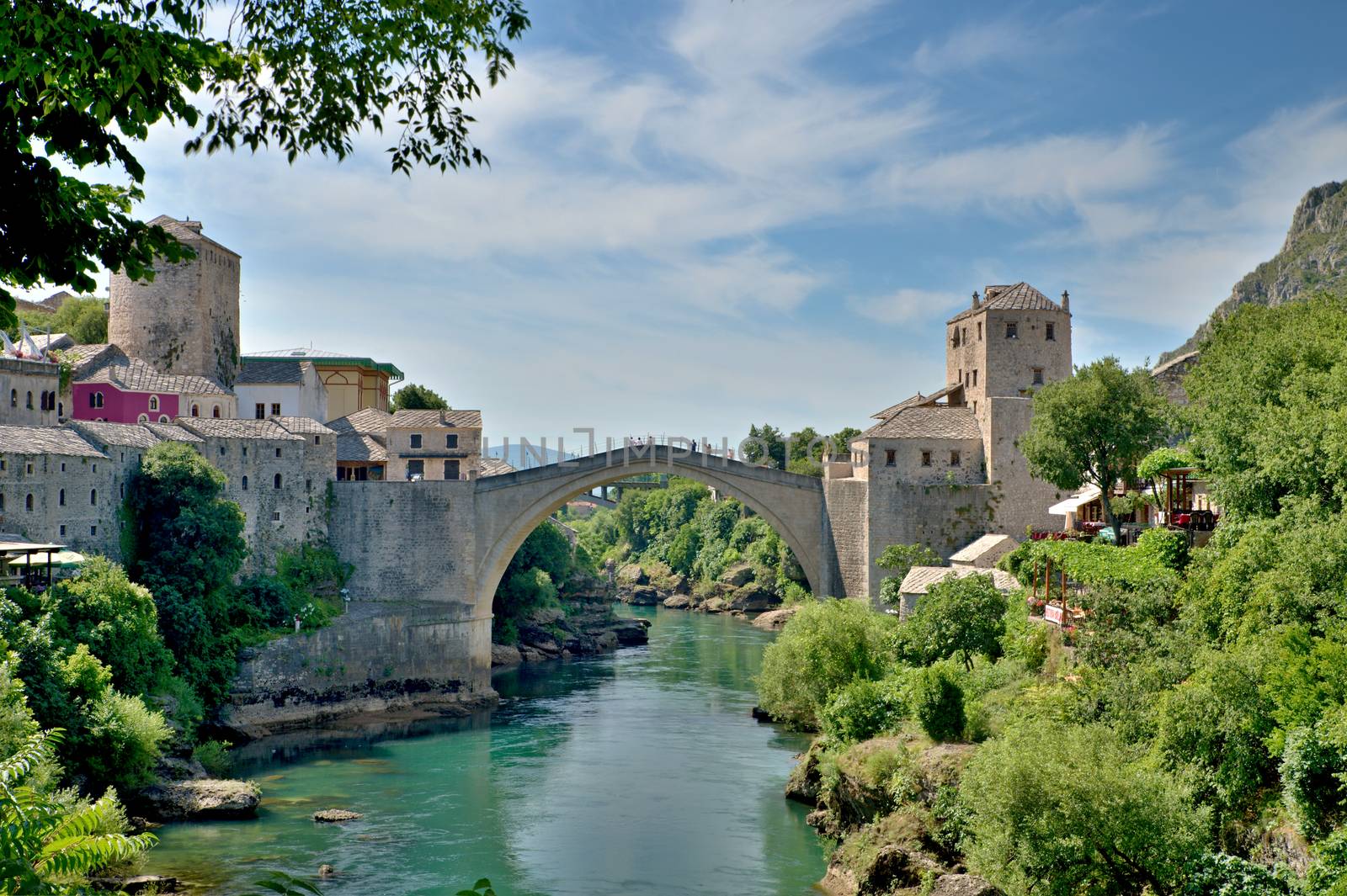 nice old bridge in Mostar - protected by UNESCO