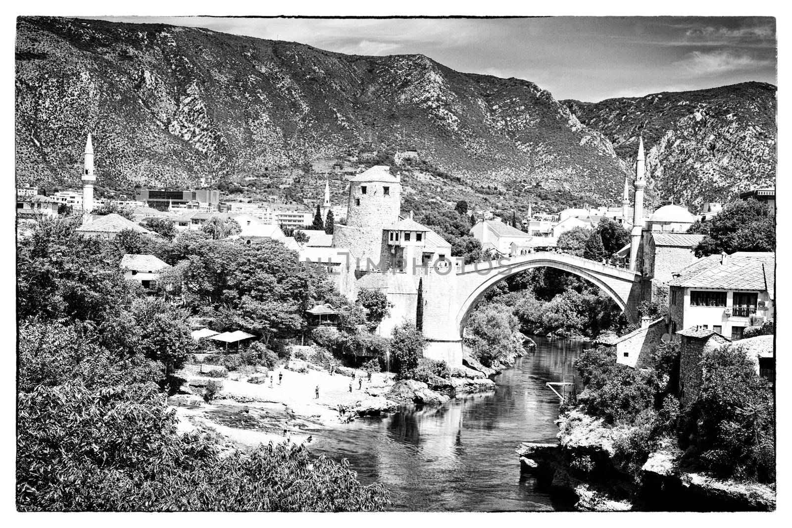 nice old bridge in Mostar - protected by UNESCO