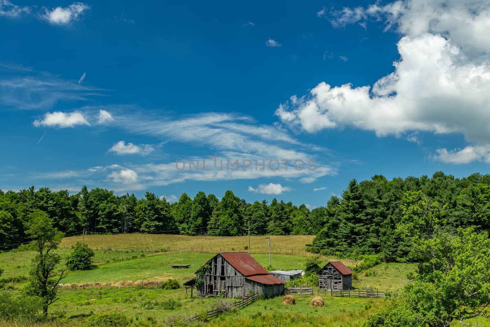 An old barn on the Blue Ridge Parkway in Floyd County, Virginia
