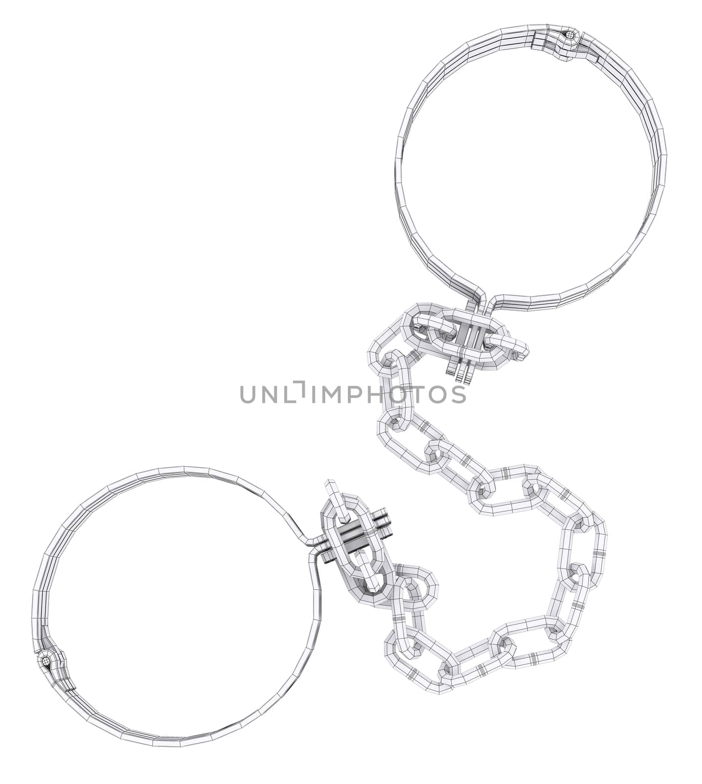 Wire-frame white shackles by cherezoff