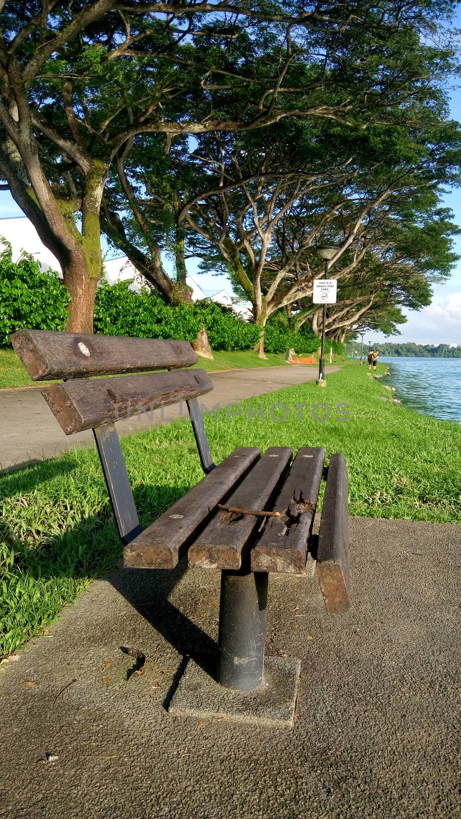 Kranji reservoir in Singapore during hot afternoon