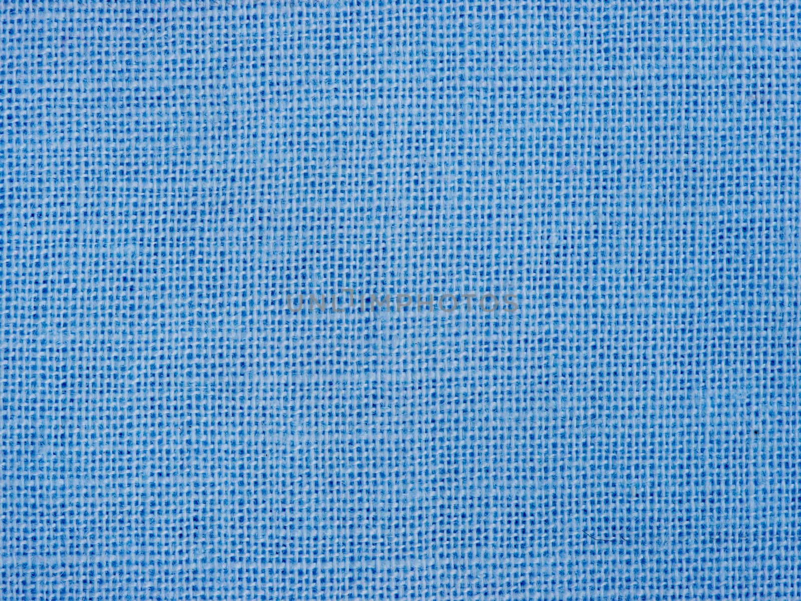 Natural blue cotton fabric weaving close up as background texture